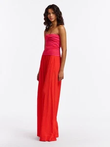 ESSENTIEL ANTWERP PINK RED STRIPED KNIT TUBE TOP NEW SZ S - Picture 1 of 9