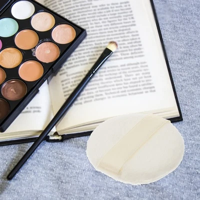 3 Pcs round powder puff Powder Puff Powder Puff and Container Powder - Image 1 of 4