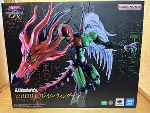 S.H.MonsterArts Yu-Gi-Oh! GX E. HERO Flame Wingman Action Figure 190mm Bandai - Picture 1 of 24
