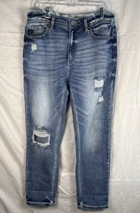KanCan Estilo Raw Hemline Jeans KC9198M Cut #36169 Damen Gr. 13/30 Distressed - Bild 1 von 16
