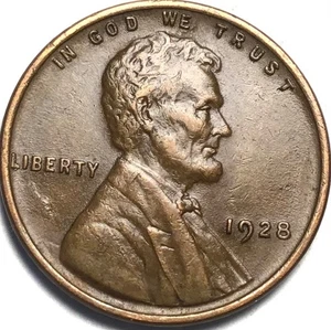1928 P PHILADELPHIA LINCOLN WHEAT CENT PENNY ABOUT UNCIRCULATED  PLUS NICE - Picture 1 of 2