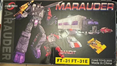 FansToys MARAUDER FT-31E Bandit G1 Menasor Deadend Carriage Decepticon - CAJA ABIERTA Foto 1 de 4