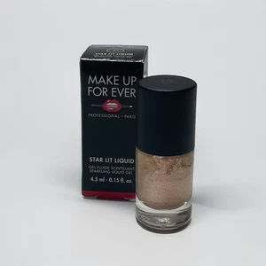 MAKE UP FOR EVER New Star Lit Liquid Illuminating Gel in Gold Peach - Picture 1 of 7