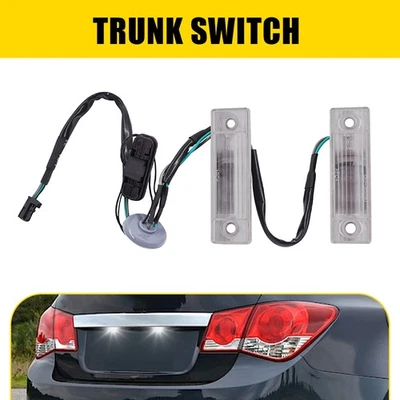 Interruptor de placa de maletero Fit Cruze 11-16 Chevrolet Release Orlando botón y lámpara de licencia Foto 1 de 4