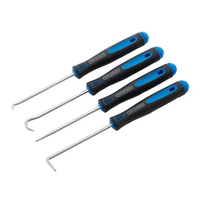 Draper Mini Hook & Pick Set 165mm 4 Piece O' rings split pins seals bushes 09042 - Image 1 of 2