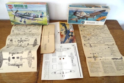 3 Anciennes Maquette Airfix Avion Douglas Skyraider, Spitfire VB, Junkers JU 87B - Photo 1/4