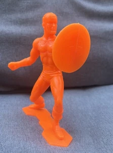 Figura de colección 1967 Louis Marx Marvel Naranja Capitán América 5,5" juguete de plástico - Imagen 1 de 5
