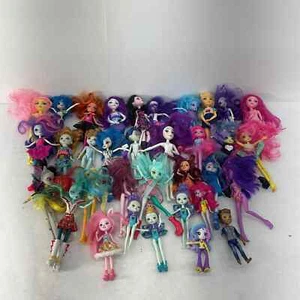 Mixed Used LOT 10 lbs Equestria My Little Pony Disney Fairy Rainbow High Dolls - Picture 1 of 8