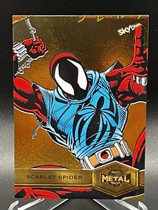 2021 2022 Marvel Metal #171 Scarlet Spider Gold SP Light FX Parallel High Series - Picture 1 of 2
