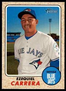 2017 Topps Heritage Ezequiel Carrera #297 Toronto Blue Jays