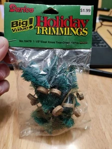 DARICE BIG VALUE HOLIDAY TRIMMINGS MINI TREE 12 COUNT CHRISTMAS VILLAGE - Picture 1 of 3