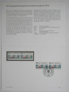 Deutsche Bundespost Ministerkarte     - Picture 1 of 1