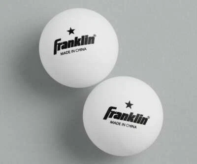 Franklin & Rec-Tek 40mm 1 Star White Table Tennis Balls - 14 pc - Image 1 of 2