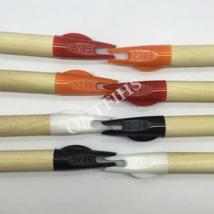 100 Pcs 5/16" Plastic Nocks Glue-on Nock Arrow Tail Archery Arrow Accessories C4 - Picture 1 of 10
