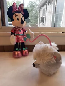 Disney Junior Minnie Mouse Walk and Dance Puppy Party and Play Plush White Dog - Picture 1 of 24