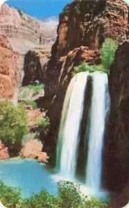 Postal Havasu Falls, Havasu Creek, Parque Nacional del Gran Cañón Arizona de colección - Imagen 1 de 2