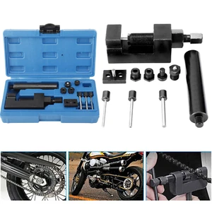 Kit de interruptor de cadena para motocicleta herramienta de remache cortador 520/525/530/630 paso ATV bicicleta - Imagen 1 de 10