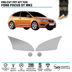 Headlight Stone Chip Paint Protection Film PPF Kit For Ford Focus ST mk2 - Picture 1 of 3