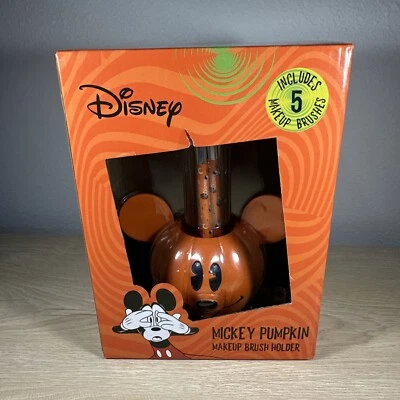 ¡Soporte para brochas de maquillaje de calabaza Disney Mickey! ¡5 cepillos incluidos! ¡NUEVO! Foto 1 de 4