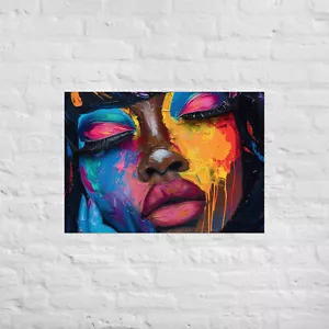 Buntes Baddie Kunst Poster - Bild 1 von 13