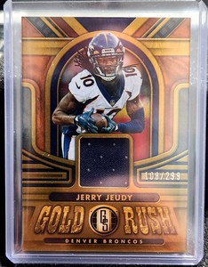 Jerry Jeudy - 2023 Gold Standard Gold Rush Patch #GR-JJ - /299 (MINT+)