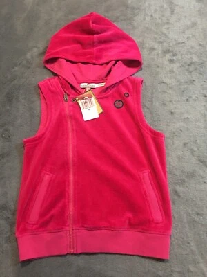 juicy couture Cerise Motorcycle Velour Vest Size 8 - Image 1 of 4