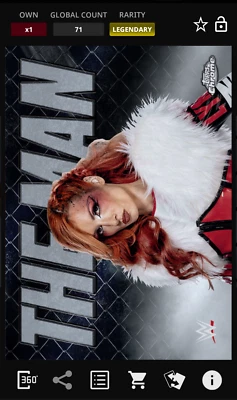 Topps WWE Slam 2025 Becky Lynch Chrome Persona The Man Legendary DIGITAL Foto 1 de 2