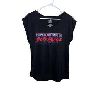 Universal Studios Halloween Horror Nights Shirt Women's Large Mamimum Screamage - Picture 1 of 7