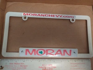 Art Moran Chevy Clover Car Dealership License Plate Frame #6 - Picture 1 of 1