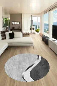 Round Special Design Non-Slip Living Room Bedroom Hallway Modern Washable Rug - Picture 1 of 3