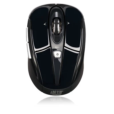 Adesso iMouse S60B Wireless USB Optical Nano Mouse - Black - Image 1 of 4