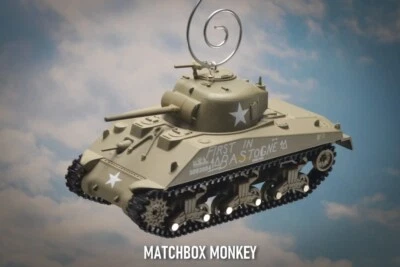 1941 USA Sherman M4 Jumbo Tank World War II WWII Christmas Ornament Cobra King - Image 1 of 4