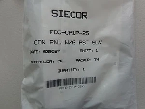 Siecor FDC-CP1P-25 Panel Insert with 6 PST Sleeves - Picture 1 of 4