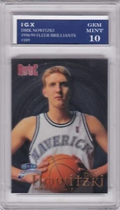 DIRK NOWITZKI ROOKIE CARD 1998/99 Fleer Brillants GEM MINT 10 Basketball MAVS RC - Picture 1 of 1