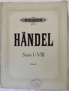 GEORGE FRIDERIC HANDEL SUITE I-VI INIZIO NOVECENTO HANS SITT PIANOFORTE VIOLINO - Imagen 1 de 2