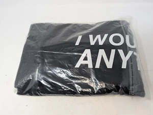 "I Would Do Anything" Black Hoodie Size Large Sealed (226) - Picture 1 of 5