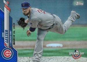 2020 Topps Opening Day JON LESTER Blue Foil #53 Cubs QTY Avail - Picture 1 of 1