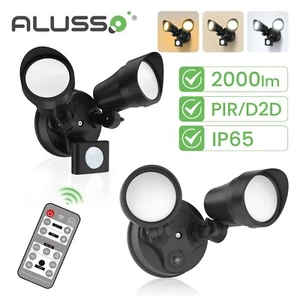 2000lm LED Security Light Motion Sensor / D2D Wall Mounted Outdoor Yard Safety - Picture 1 of 28