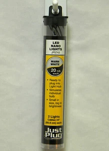NEU Woodland Scenics JP5743 Just Plug Beleuchtungssystem warmweiße LEDs 2 Ct - Bild 1 von 1