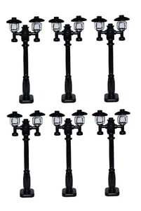 ☀️NEW! Lego City/Town/Village Black STREET LIGHT Lamp Post X 6 / NEW Victorian - Picture 1 of 1