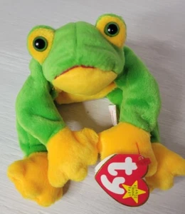 RARO Ty Beanie Baby Smoochy la rana. � Ottime condizioni con protezione etichette. - Foto 1 di 10