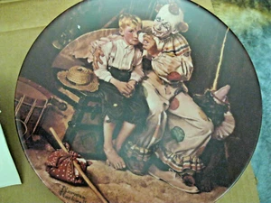 Piatto Norman Rockwell da collezione -A12157 "Condividere un sorriso" con scatola e certificato di autenticità - Foto 1 di 3