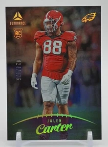 2023 Panini Luminance Football #141 JALEN CARTER Rookie RC Purple Parallel /175 - Picture 1 of 6