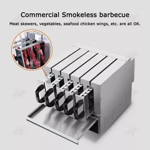 Electric 30 skewers Kebab Machine Smokeless BBQ Meat Skewer Grill 3 Groups 220V - Bild 1 von 7