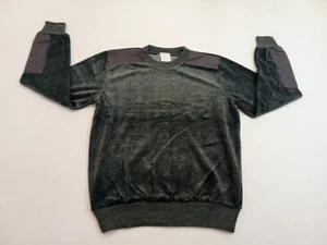 Vintage Herren Sweatshirt Grau mit Schulterpatches – Größe 42 - Bild 1 von 5