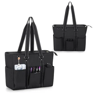 Sac fourre-tout pour infirmière avec pochette rembourrée pour ordinateur port... - Afbeelding 1 van 7