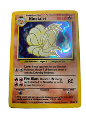 Pokemon Card Ninetales; Base Set Holo #12 - LP