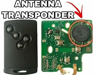 RENAULT CARD 4 KEY TRANSPONDER ANTENNA COIL MEGANE SCENIC CLIO - Picture 1 of 2