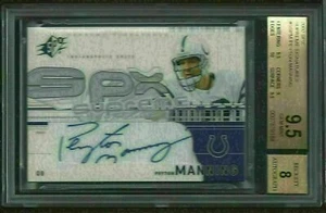 2002 Upper Deck SPX Peyton Manning Supreme Signatures Autograph Auto BGS 9.5 Gem - Picture 1 of 2