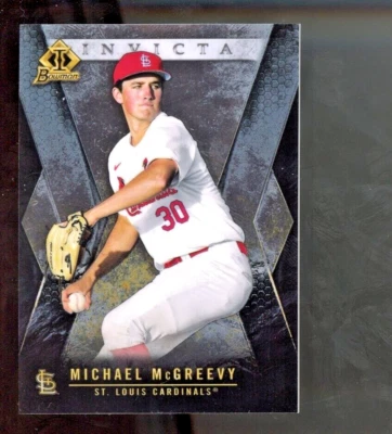 2021 Bowman Chrome Invicta MICHAEL MCGREEVY Rookie RC St. Louis CARDINALS #BI-24 - Image 1 of 2